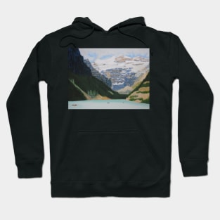 Lake Louise, near Banff, Canadian Rockies - in Oils Hoodie